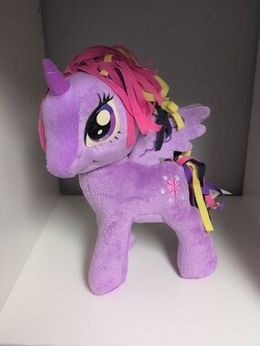 Vintage My Little Pony Twilight Sparkle MLP Plush Y2K Purple 11" 2014 Hasbro